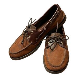 Sperry NWOT Authentic Original™ 2-Eye Boat Shoe in Brown Leather size Mens 9.5W